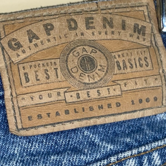 Gap Reverse Fit Denim Vintage 90s Medium Wash High Rise Mom Jeans Size 10 Ankle - Picture 13 of 16